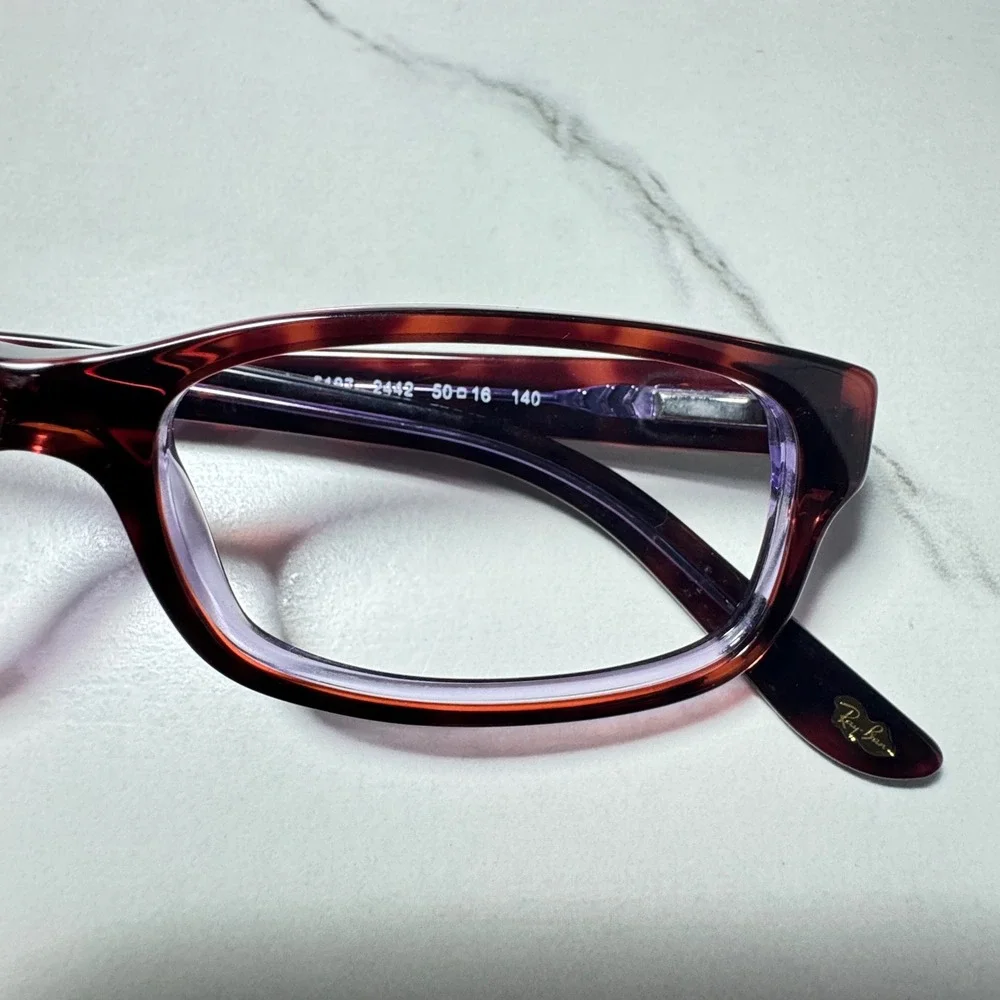 Ray-Ban RB 5187 2442 Tortoise Rectangular Eyeglasses Frames 50-16-140